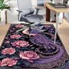 1pc Phoenix Flowers Carpet Anti Slip Polyester Floor Mat for office.Bedroom