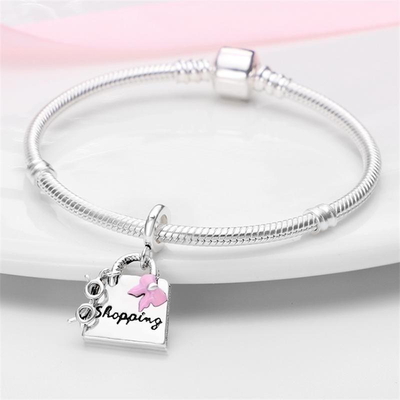 Charm Bead Charms Authentic copper Handbag Bead Charms Compatible With Bracelets Jewellery Diy Women Party Gift