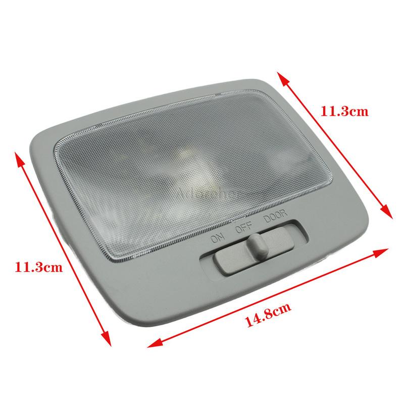 Gray Car Rear Interior Reading Light Indoor Ceiling Reading Lamp for KIA Sportage 2005-2010