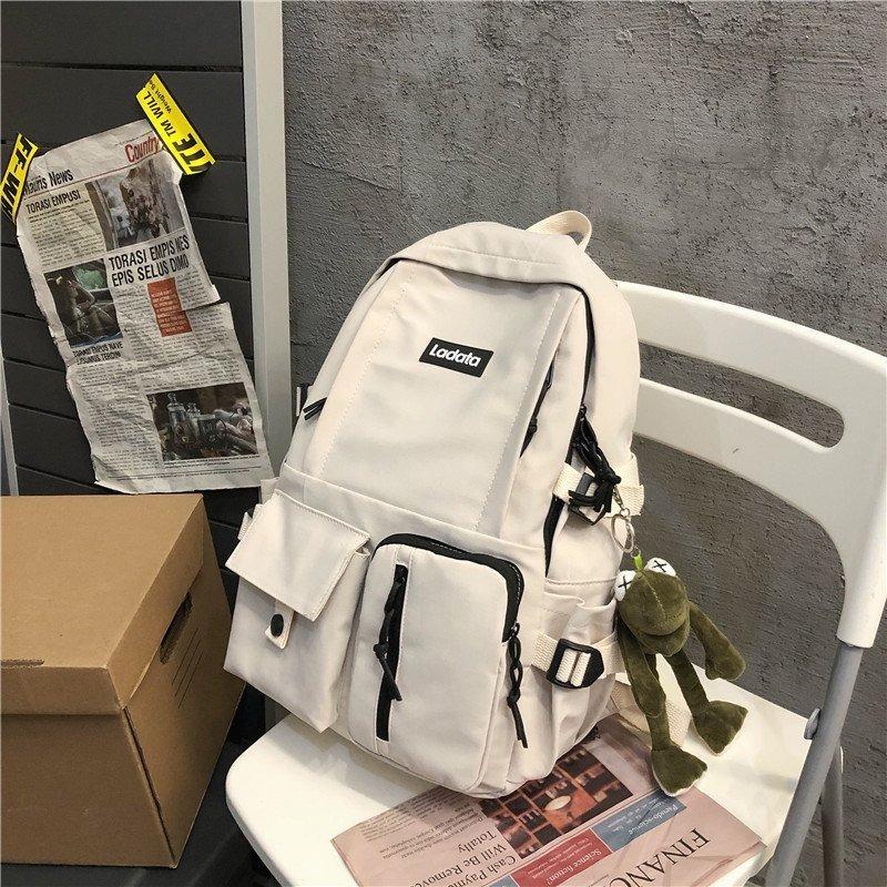 

Рюкзаки унисекс, простые, большой емкости, дорожные рюкзаки 2025 года, новые, повседневные, с несколькими карманами, для школьников, студентов, студентов, школьные сумки для подростков белый
