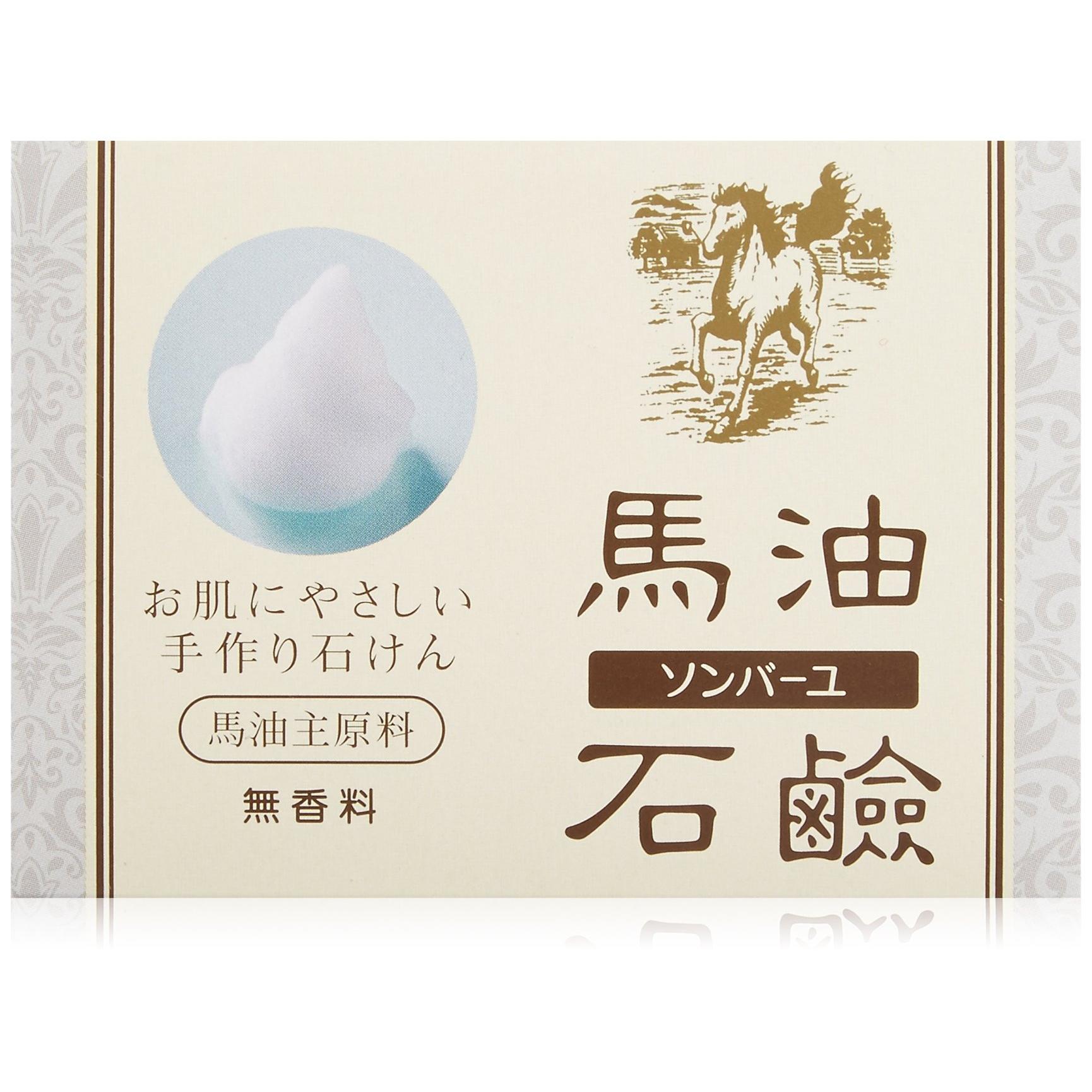 

Sonbahyu Fragrance-Free Horse Oil Soap (85g) - Natural Skincare Bar