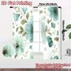 2D FLAT PRINTING 2pcs Curtains (Without Rod) Floral Elegance Design (7) Saint Patrick is Day Festival Chic Print Curtains