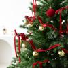 Red Ribbons Bell Pendants 2.7m Xmas Tree Hanging Bells  Festive Atmosphere