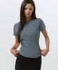 MUSINSA STANDARD WOMAN Women'S Round Hem T-Shirt [Peacock Blue]