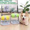 Rolling Treat Dispenser Dog Toy With Food Opening NonSlip Base Interactive Feeding Game For Canine Enrichment