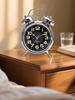 Super Loud Alarm Clock for Heavy Sleepers Adults Twin Bell Retro 4 Inch Silent Non-Ticking Quartzwith Backlight