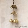 Mini Brass Wind Chimes Outdoor Door Bell Door Window Wall Hanging Bell Japanese Room Decoration Pendant Garden Decor Outdoor