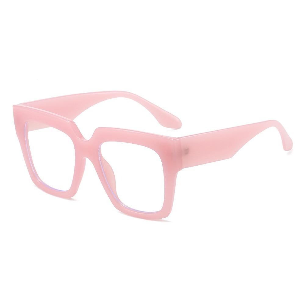 

Fashion Oversized Blue Light Glasses Square Big Frame Non-Prescription Eyeglasses Women Men Gasses Frames