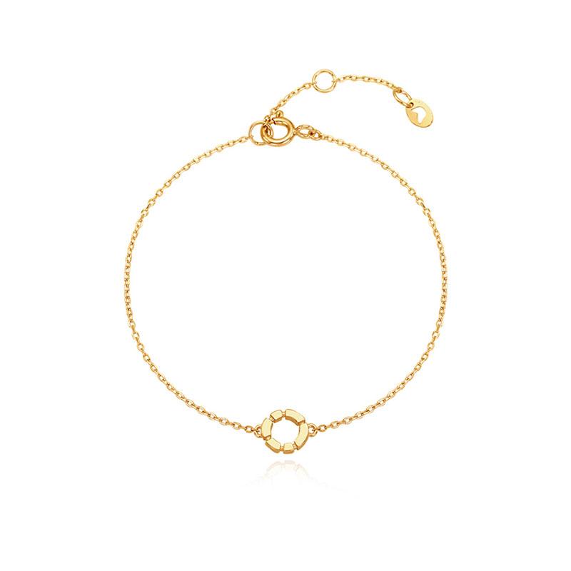 Tirrlirr Mini Mælkebøtte Sølv Gul Armbånd Tbssvg13894M