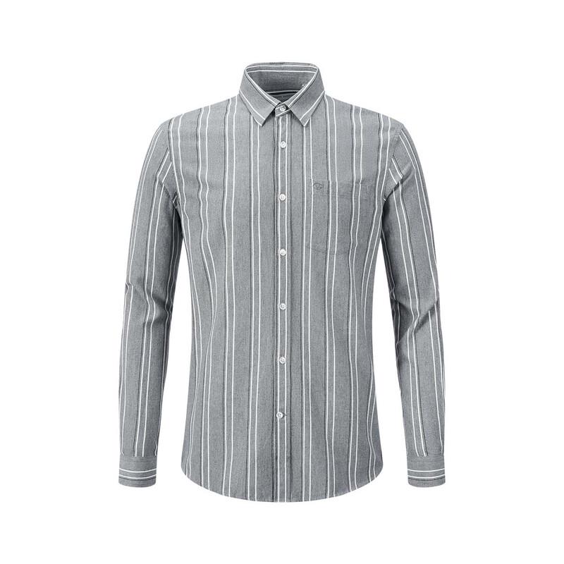 Giovanni Valentino Men's Cotton Striped Long-Sleeve Shirt