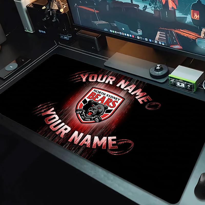 North Sydney Bears Print  Cushion Non-slip Laptop Tablet Big Mousepad XXL Mat Mini PC Playmat With Lock edge