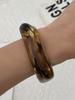 3 Styles Vintage Enamel Drop Oil Irregular Wave Acrylic Bracelet for Women Boho Geometric Stackable Wide Cuff Bracelets Jewelry
