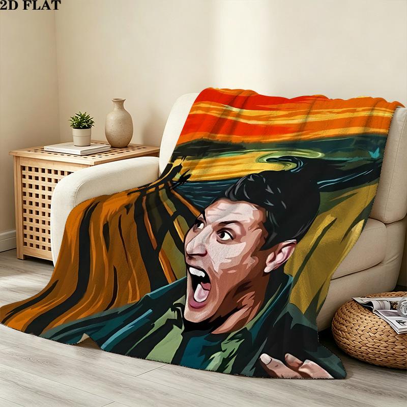 1PC Dean Winchester Patterned Flannel Blanket Suitable For All Seasons For Home Decor Warmth And Comfort Gifts Holiday Present