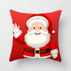 Cartoon Santa Claus Pillowcase Sofa Kids Room Decoration Merry Christmas Cushion Cover