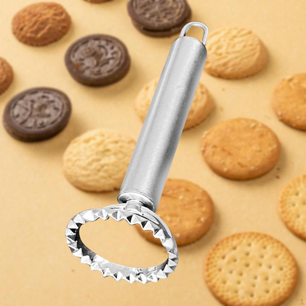 -Stampo per Biscotti Fai da Te Antiaderente con Manico Taglierino per Feste Panetteria