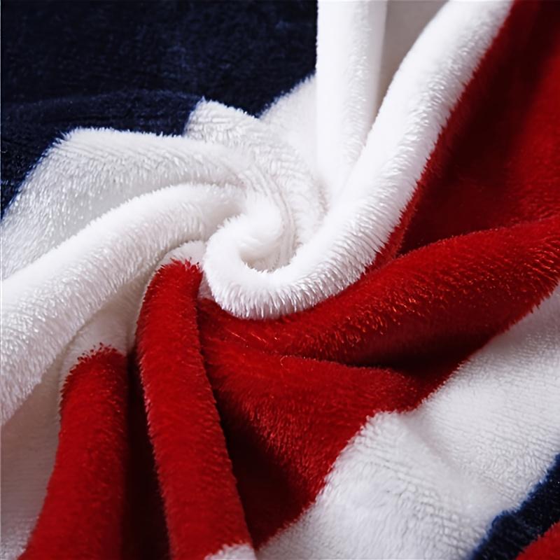 Amerikaanse Vlag Bed Bank Deken Machine Wasbare Bankhoes Zacht Flanel Warm Pluche Bed Gooi Deken Reizen Beddengoed Deken