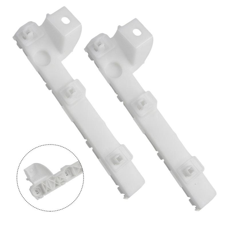 Front Bumper Bracket For Mitsubishi Lancer 2008-2017 Left Right Side ABS Plastic Replace 6400A403 6400A404 White Color Pair Set