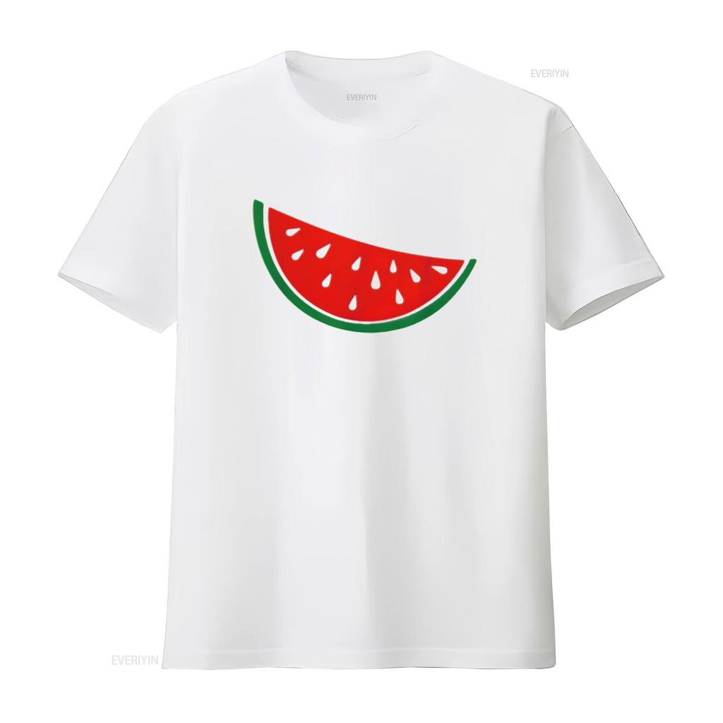 Watermelon T Shirt  vintage Washed Comfortable Breathable Casual streetwear Unisex designer clothes homme fashion Soft