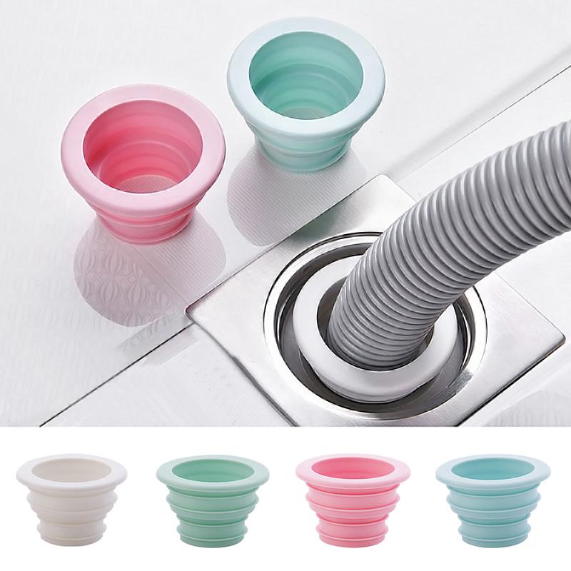 1PC Backflow Preventer Drain Cover Silicone Sealing Ring Deodorant Floor