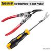 Auto Clip Pliers Car Fastener Trim Rivet Removal Pry Tool Repair Kit For Auto Door Panel,Upholstery,Dashboard,Plastic Fastener