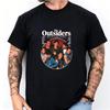The Outsiders Filmcharakter Porträt Damen T‑Shirt Retro 80er Jahre Film Grafik T‑Shirt Lässiges Streetwear Kurzarm Top