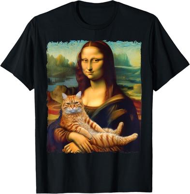 Mona Lisa Kitty T-skjorte for katteelskere