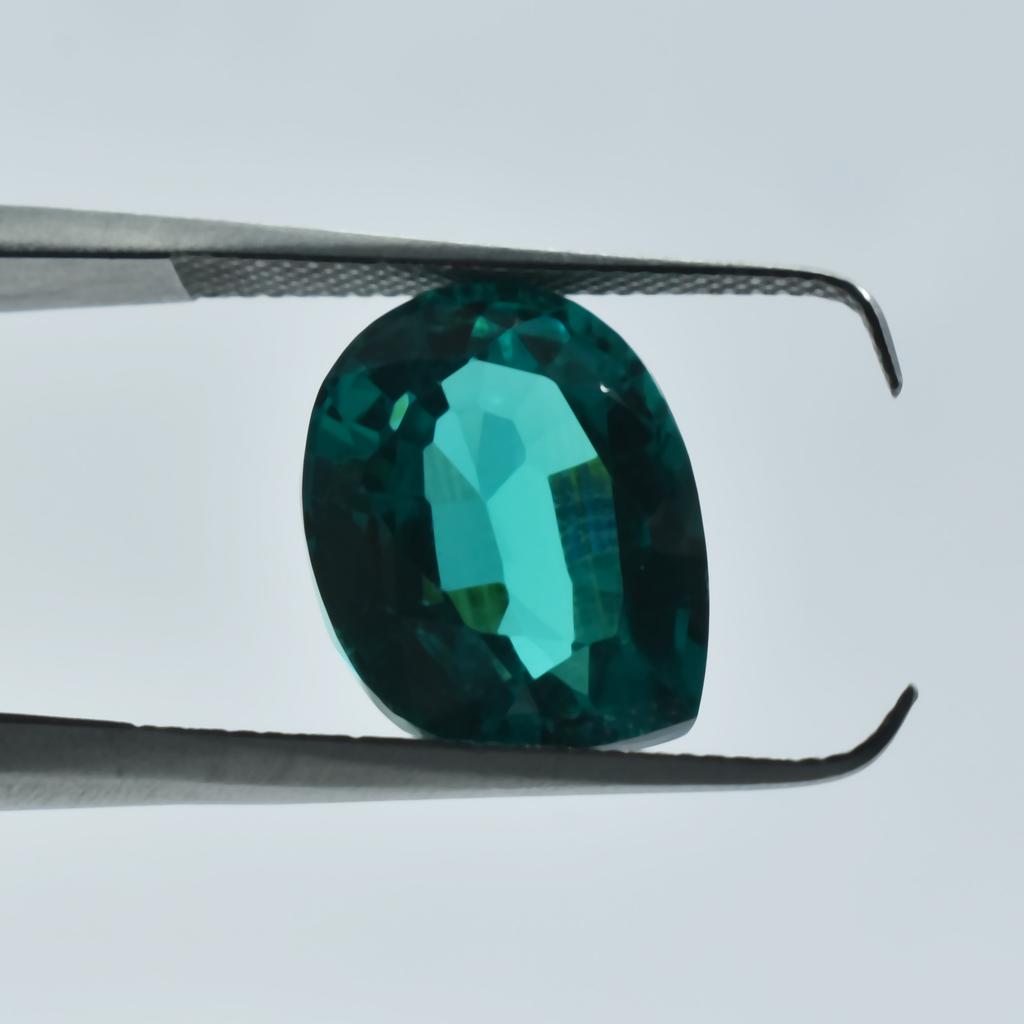 Natural Green Tourmaline Loose Gemstone Fancy Cut 10.30 Ct October Birthstone for Gem Collections