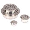 Couverture de drain de sol ronde en acier inoxydable creux épaissi 50 mm-150 mm pour drainage de balcon, toiture, bouchon de tuyau de pluie, drain de sol pour tuyau de vidange