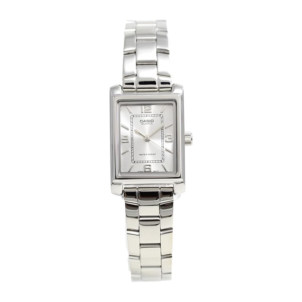 Casio LTP-1234DD-7A Quartz Women s Watch Silver Stainless Steel Case