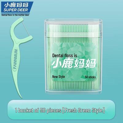 Double-Line Dental Floss Picks