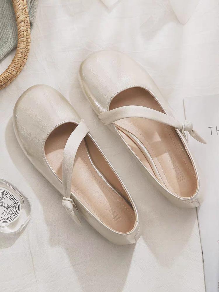 

Soft leather version~ Mary Jane shoes flat bottom with skirt women s shoes new 2025 popular fashion temperament single shoes women s summer 40