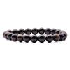 Plus Value Black Obsidian Bracelet for Protection | Stylish Charm Crystal Bracelet for Men Women Boys and Girls (Beads Size: 8mm, Jute Bag)