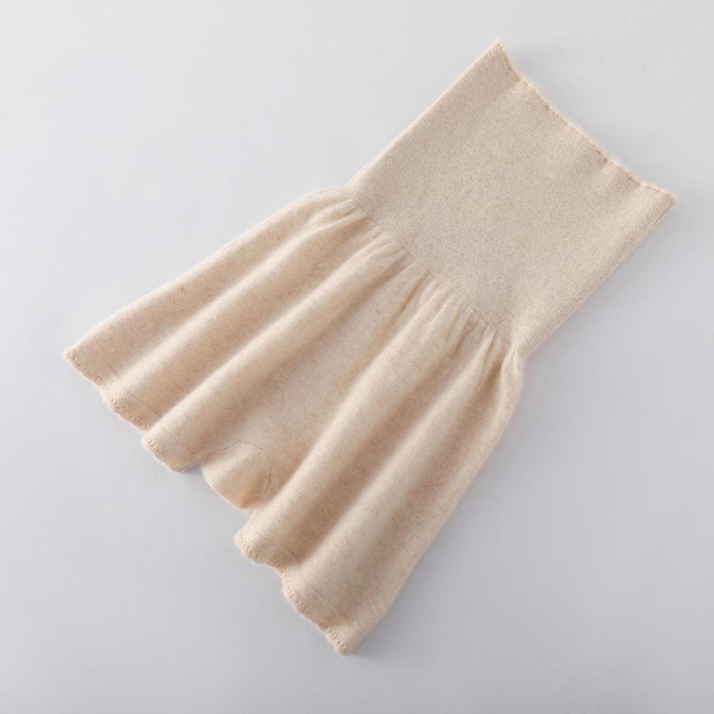 Women's High-Waist Cashmere Tummy Control Shorts - Warm, Tight-Fitting, Autumn/Winter Style Base Layer
