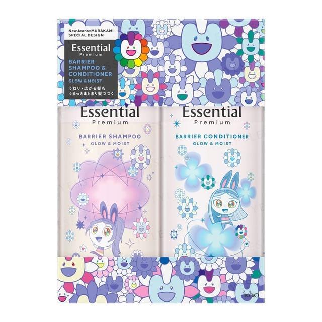 Kao - Набор шампуня и кондиционера Essential Premium Barrier Glow & Moist с дизайном Такаси Мураками 1 set