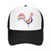 Blue Red Rooster France Travel Mesh Baseball Caps For Mens High-end Female Beach Golf Hat Snapback Cap