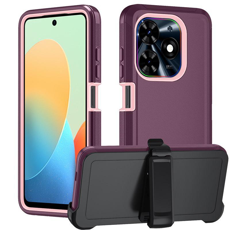 Tecno Spark 20 Pro Shockproof & Drop-Proof Case with Back Clip