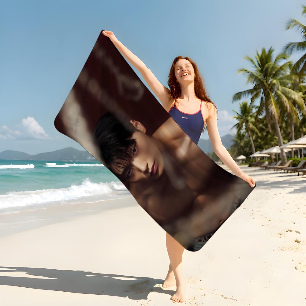 K-pop boy group A-ATEEZ Towel Beach Blanket Towel  For Travel Gym Shower Luxury Lightweight Camping Pool hot