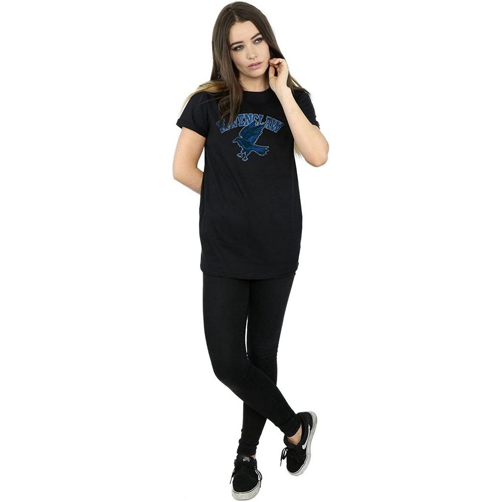 Harry Potter Womens/Ladies Ravenclaw Emblem Cotton Boyfriend T-Shirt