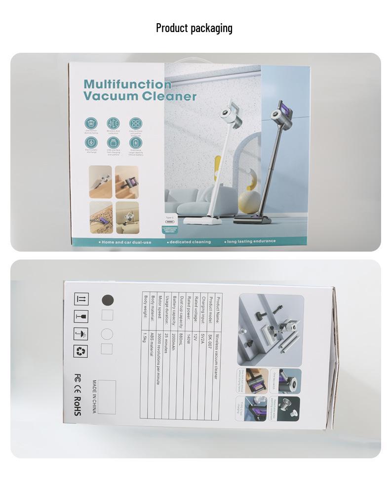 Handheld Wireless Vacuum Cleaner with Strong Suction, Mopping Function, and Wet/Dry Use – All-in-One Upright Design