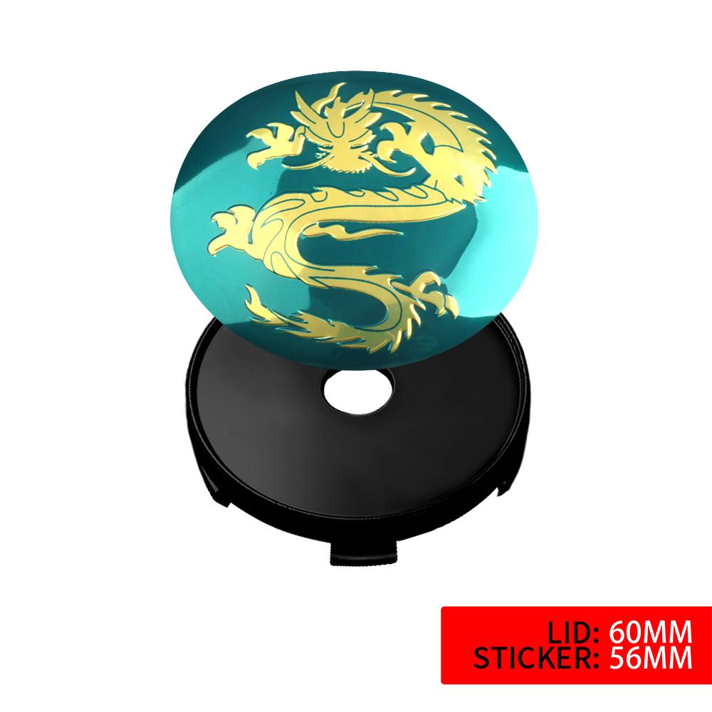 4PCS 56/60MM Car Wheel Center Hub Caps Dragon Emblem Cover Sticker For BMW Opel Benz Audi Kia Renault Volvo Toyota Peugeot Skoda