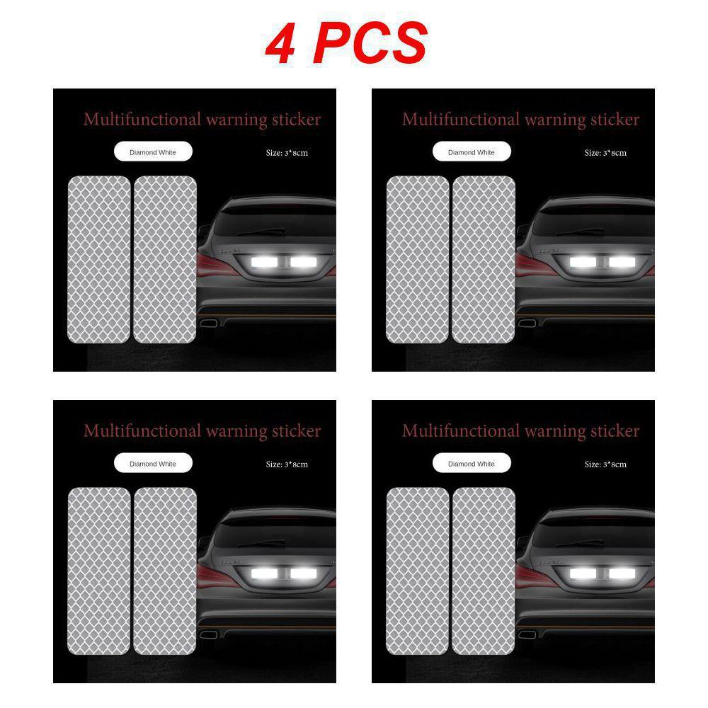1 ~ 5 bucăți autocolante reflectorizante pentru bara de protecție a autovehiculului benzi reflectorizante de avertizare autocolante reflectoare de siguranță