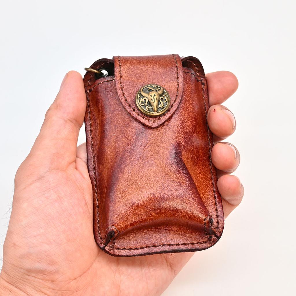 Belt Wear Leather Smart Key Holder Waist Car Key Holder Buckle Small Key Bag Keysmart