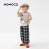 MOMOCO Boys' Summer Thin Plaid Crop Casual Pants