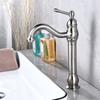 Antique Brass Basin Faucet Vessel Sink Faucet Deck Mounted Cold Hot Water Mixer Tap Bathroom Faucet Single Hole Taps 4 Colors