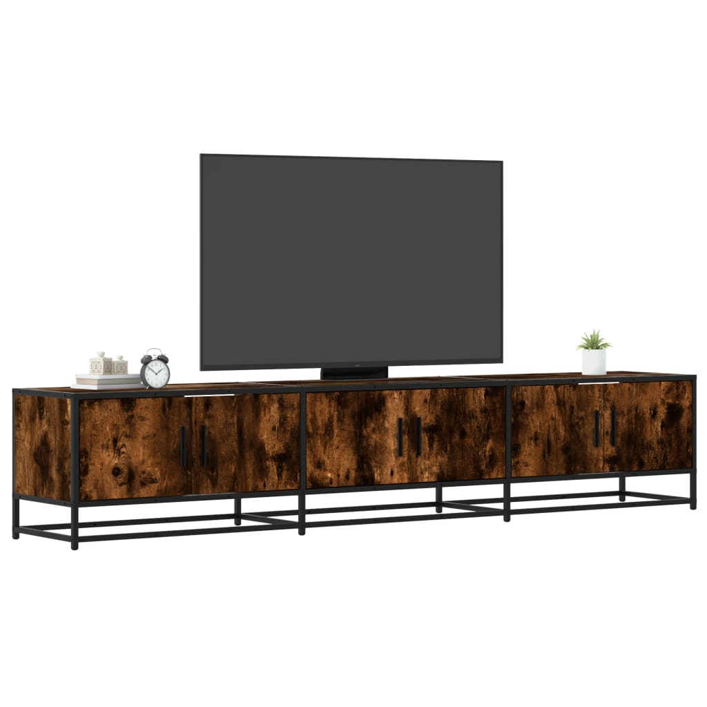 Vidaxl Szafka Pod Tv, Przydymiony Dąb, 210X35X41 Cm
