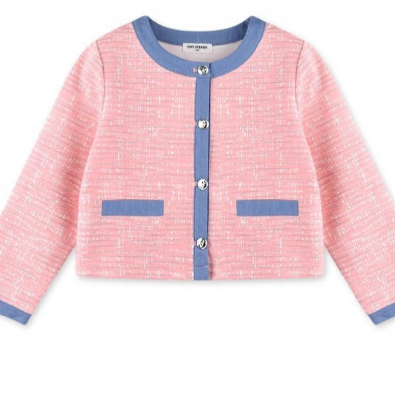 Olivan Olivan Canna Tweed Jacket  Pink 
