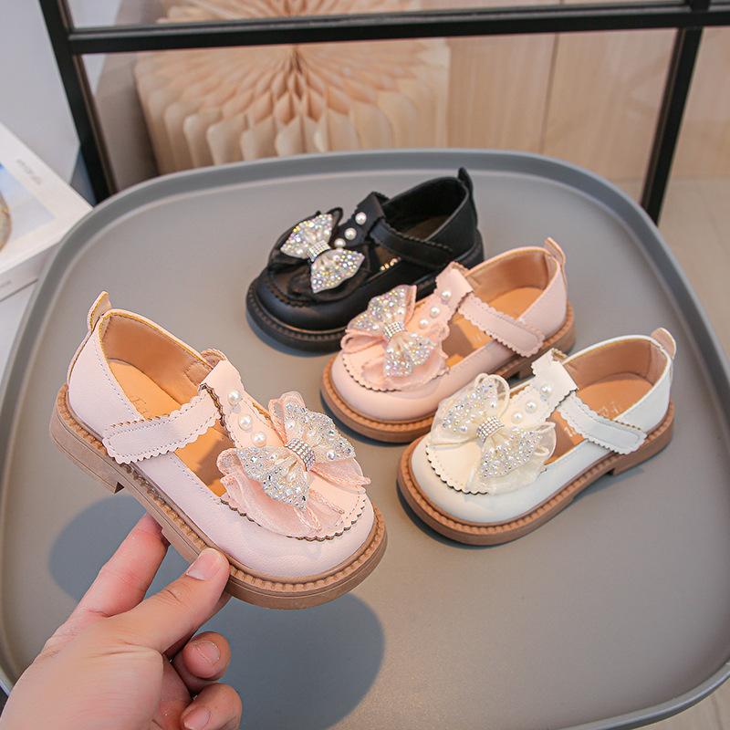 Girls' Leather Shoes Children's Princess Shoes 2025 Autumn New Girls' Shoes Spring and Autumn Soft-soled Small Leather Shoes Classmates