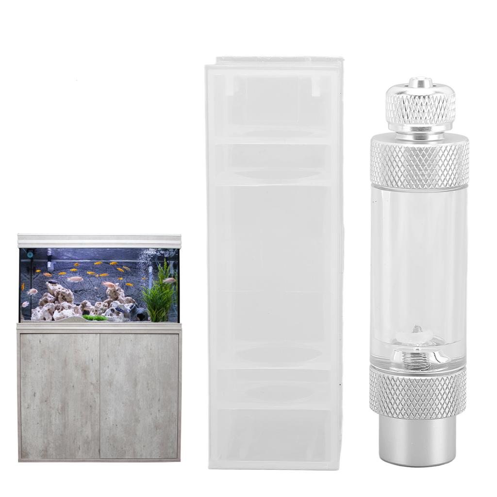 CO2 Bubble Counter Prevent Return Accurate Counting Aluminum Alloy Aquarium CO2 Regulator for Fish  S