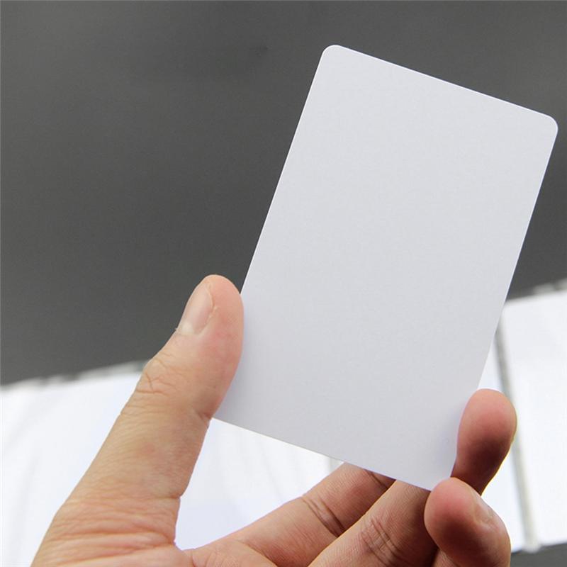 ABUO-S50 Chip 50Pcs 13.56Mhz White Card IC Contactless Access Card Attendance Proximity Card