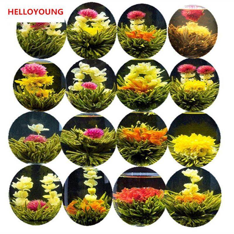 C-TS073 Handmade Blooming Flower Tea 16 Types Herbal Tea Balls 130g